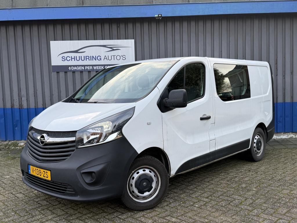 Opel Vivaro 1.6 CDTI Dubbel Cabine Ed. Airco (bj 2019), Gebruikt, Euro 6, Wit, Origineel Nederlands