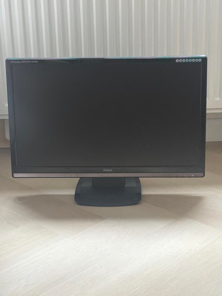 Iiyama ProLite E2407HDSD monitor 24 inch, Gebruikt, Full HD, Ophalen of Verzenden, 1 tot 2 ms