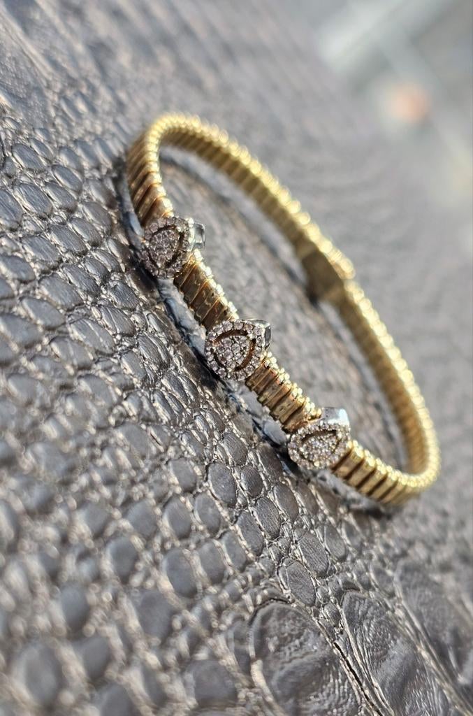 Prachtige 14karaat gouden dames armband, Ophalen of Verzenden, Zo goed als nieuw, Goud, Goud