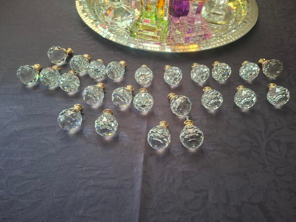 Swarovski kristallen knoppen., Ophalen of Verzenden, Zo goed als nieuw