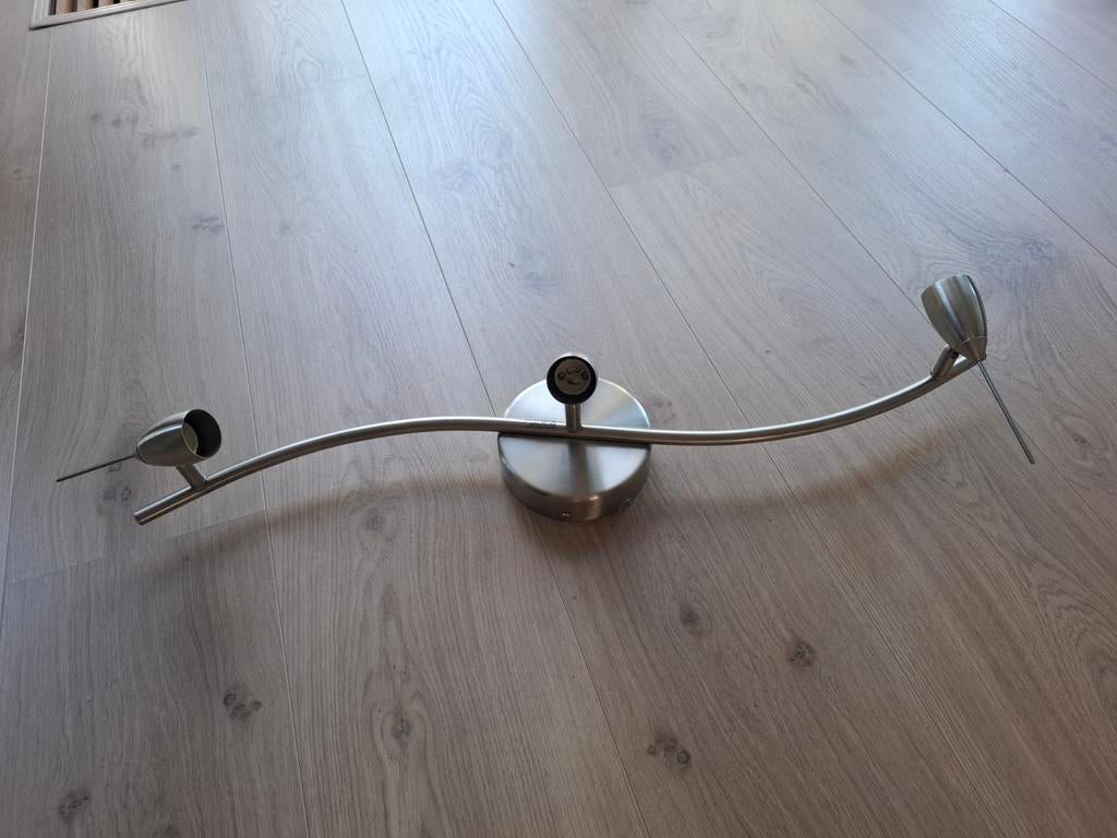 Ikea halogeen plafondlamp met 3 spots, Ophalen of Verzenden, Zo goed als nieuw, Metaal