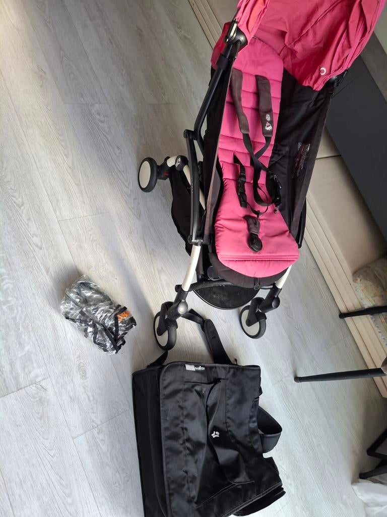 Babyzen Yoyo kinderwagen - roze, Ophalen of Verzenden, Gebruikt, Overige merken, Verstelbare rugleuning