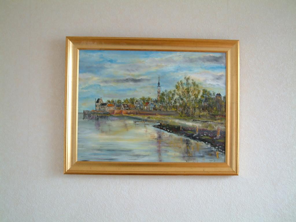 Veere  ver gezicht  Schilderijen Jac Caljouw  Arnemuiden, Ophalen