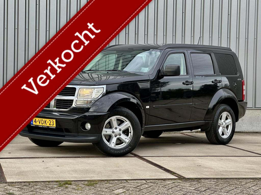 Dodge Nitro 2.8 CRD SXT Grijs Kenteken Leder - 4X4 - Trekhaa, Automaat, Gebruikt, Zwart, 4 cilinders