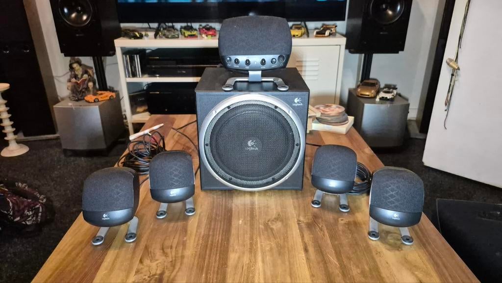Logitech Z-640 5.1 speakerset, Computers en Software, Pc speakers, Ophalen