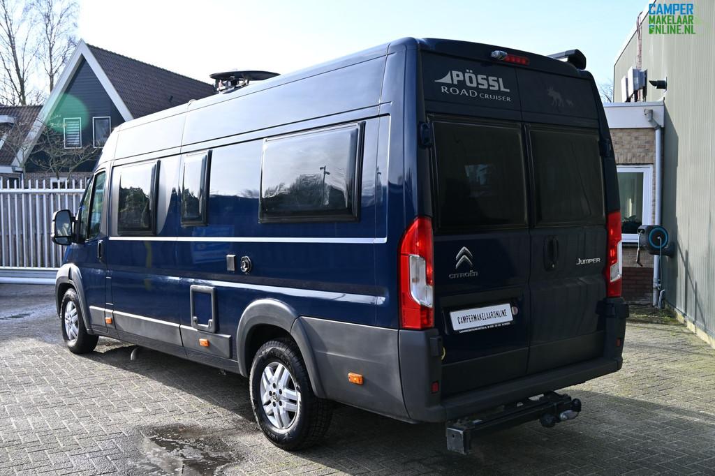 Pössl Roadcruiser 640 Enk bedden|Luifel|Zonnepaneel|Schotel, Caravans en Kamperen, Verwarmde buitenspiegels, Buscamper of Camperbus