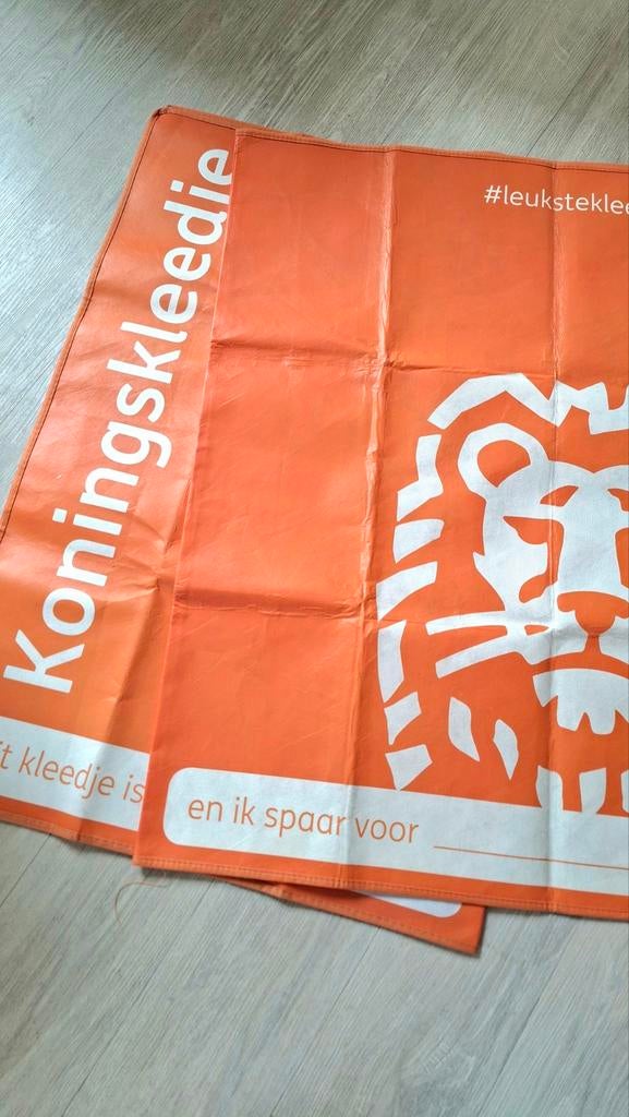 2x ING Koningskleed, Huis en Inrichting, Woonaccessoires | Overige, Zo goed als nieuw, Ophalen of Verzenden