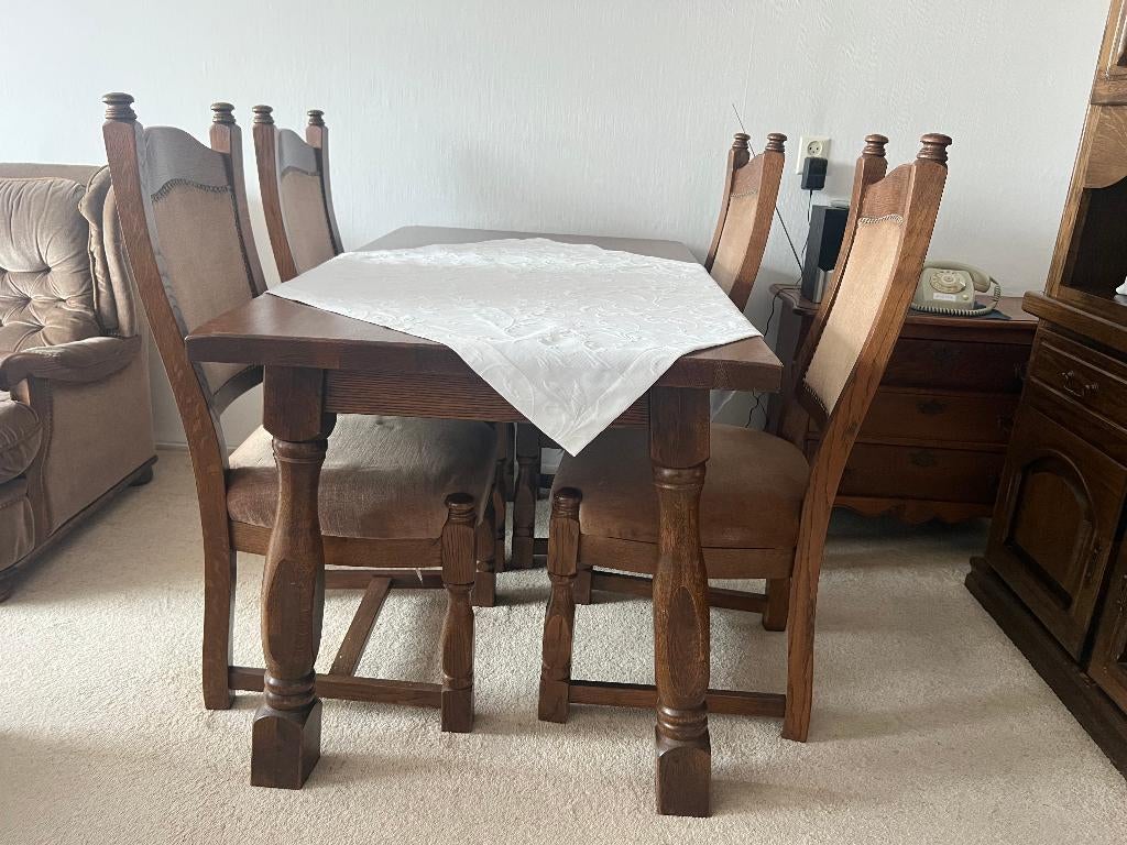 Eethoek eikenhout, Ophalen, Gebruikt, Eikenhout, 50 tot 100 cm