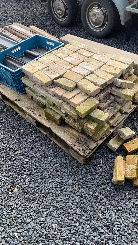 Gele metselstenen ijselformaat, Ophalen of Verzenden, Gebruikt, Bakstenen