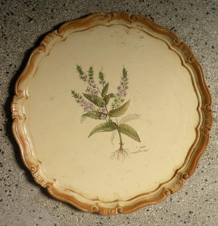 Dienblad Florentijns.  Diameter 38 cm., Ophalen of Verzenden, Huis en Inrichting