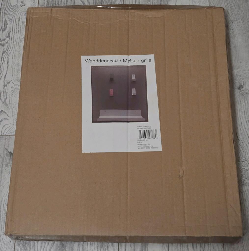 Nieuw metalen memobord grijs, Ophalen of Verzenden, Nieuw, Magneetbord