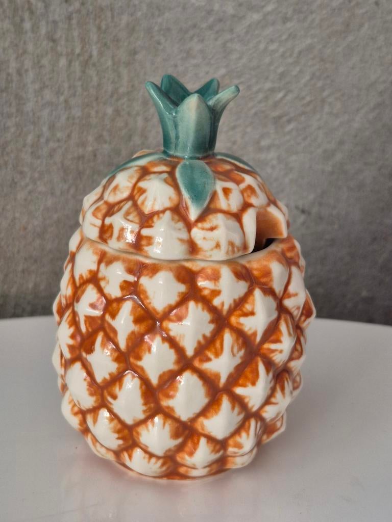 Pot / Bakje met deksel ananas van goebel g35 1964, Ophalen of Verzenden, Zo goed als nieuw, Porselein, Bestek