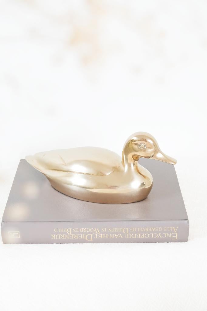 Messing eend - groot, Antiek en Kunst, Antiek | Koper en Brons, Ophalen of Verzenden