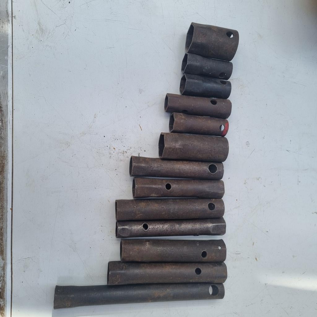 Diverse pijpsleutels,  grote maten ca 25 tm 40mm, Ophalen, 250 mm of meer