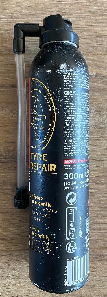 Motul tyre repair, Ophalen