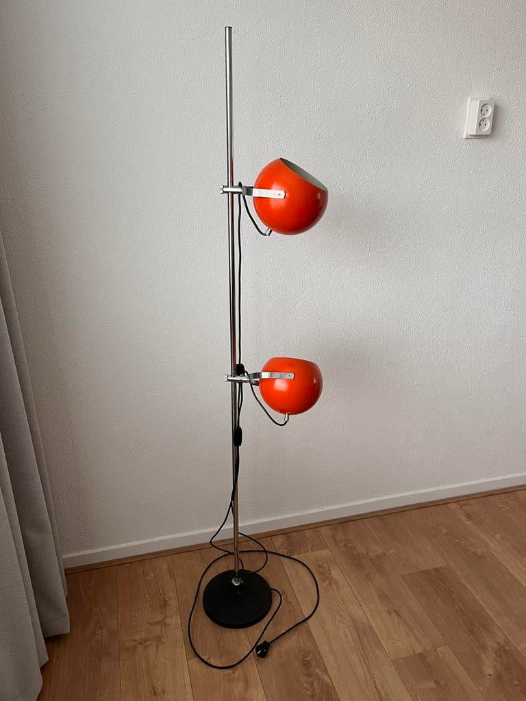 Bollamp mid century vintage, Ophalen, Gebruikt, Mid century, jaren 60, jaren 70, vintage, Metaal