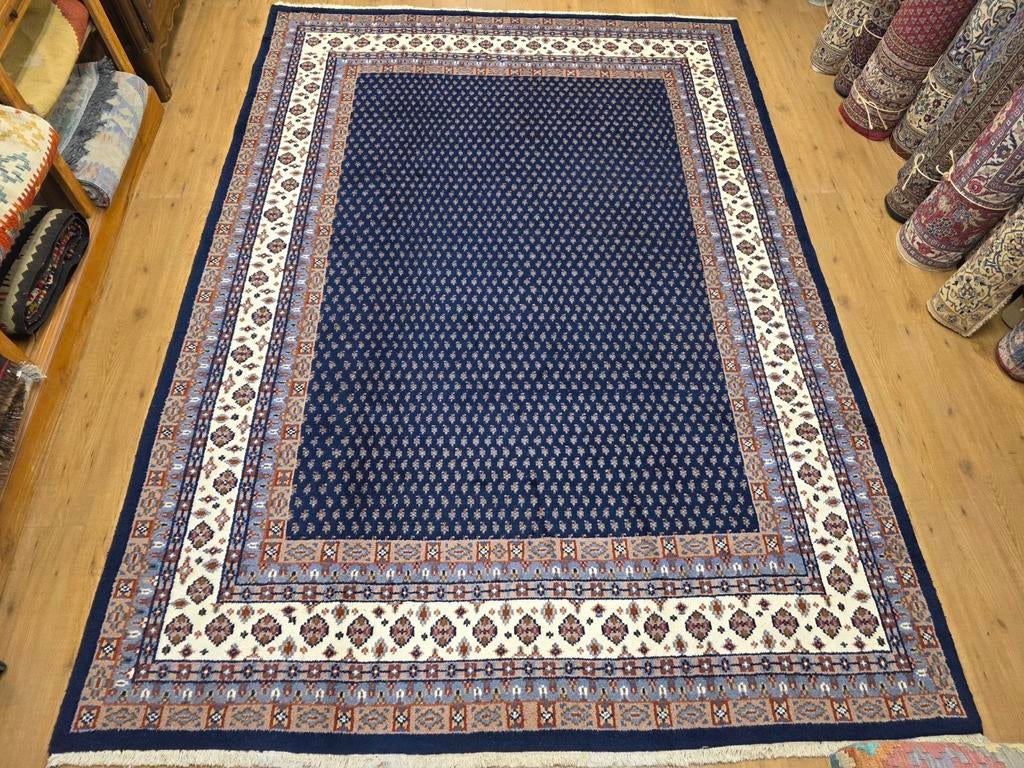 Handgeknoopt oosters tapijt mir 330x236, Info@SlatsAntiek.nl, Perzisch, Vof Slats Antiek, Crème