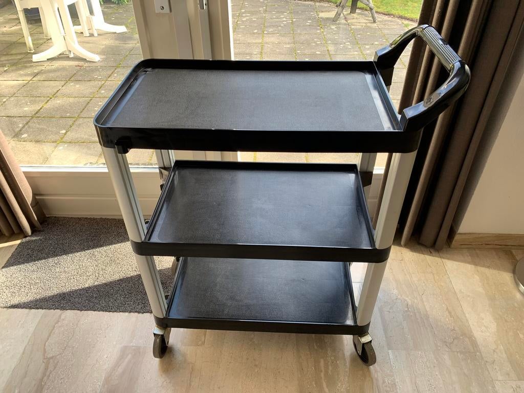 Serveerwagen, Ophalen, Kunststof, 50 tot 100 cm, Zo goed als nieuw
