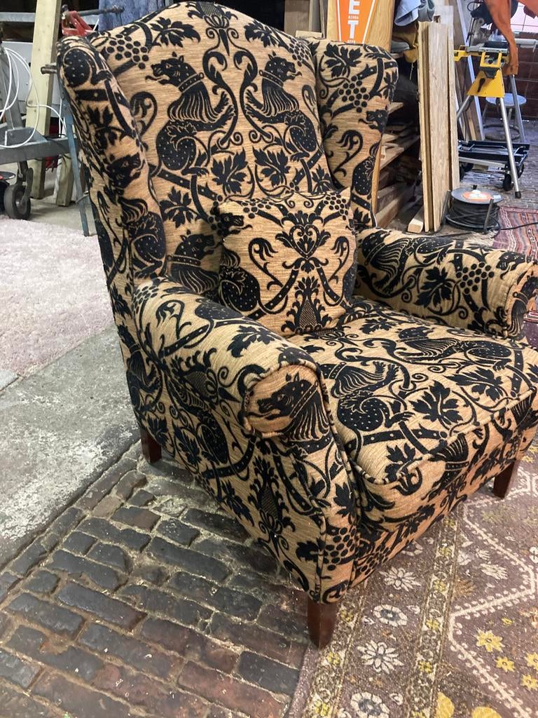 Fauteuil stof, Ophalen, Gebruikt, Eenpersoons, 75 tot 100 cm