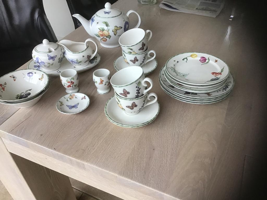Ontbijt servies Janneke Brinkman  €25 of een goed bodt, Overige typen, Ophalen of Verzenden, Zo goed als nieuw, Overige stijlen
