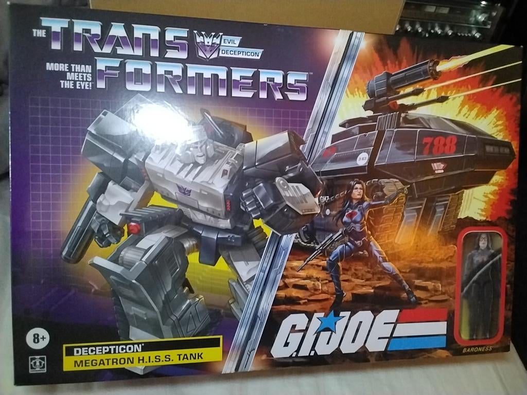 Transformers x G.I. Joe Megatron H.I.S.S. Tank & Baroness, Overige generaties, Verzenden, Nieuw, Decepticons