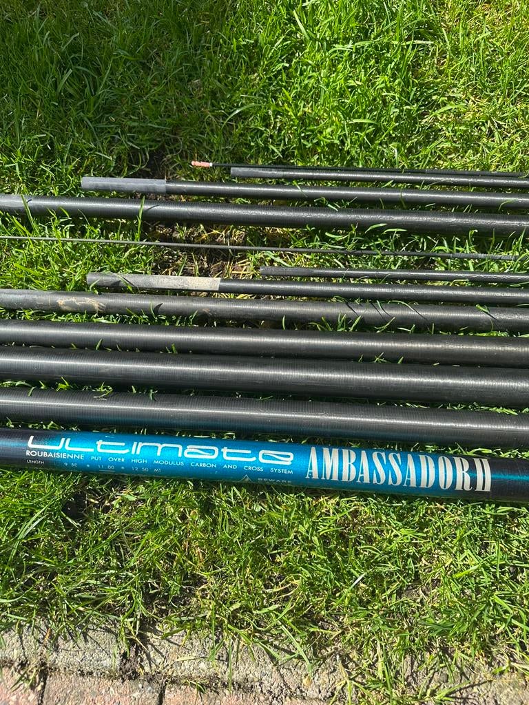 Vastestok  (Ultimate )met  een topsets, Watersport en Boten, Hengelsport | Witvissen, Ophalen, Zo goed als nieuw, Vaste hengel