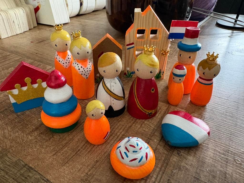 Peg dolls koningsdag, Verzamelen, Ophalen of Verzenden, Nieuw