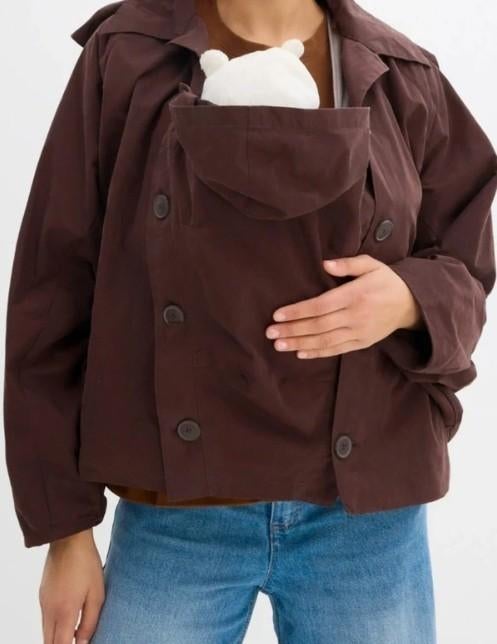 zwangerschaps zomer jas positie nieuw 48 bruin jack trendy, Bonprix, Bruin, Maat 46/48 (XL) of groter, Nieuw