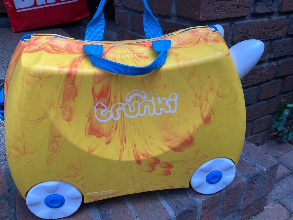 TRUNKI KINDERKOFFER, Hard kunststof, Minder dan 50 cm, Ophalen of Verzenden, Zo goed als nieuw
