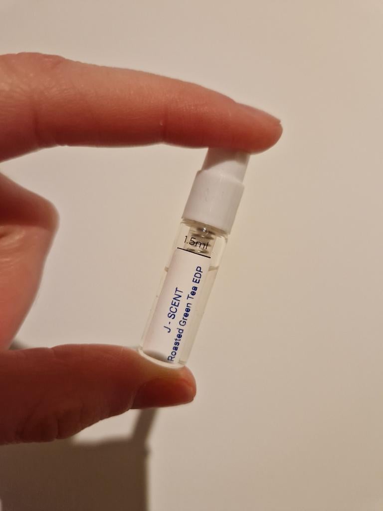 J-Scent Roasted Green Tea EDP parfum sample 1.5ml, Verzenden, Zo goed als nieuw