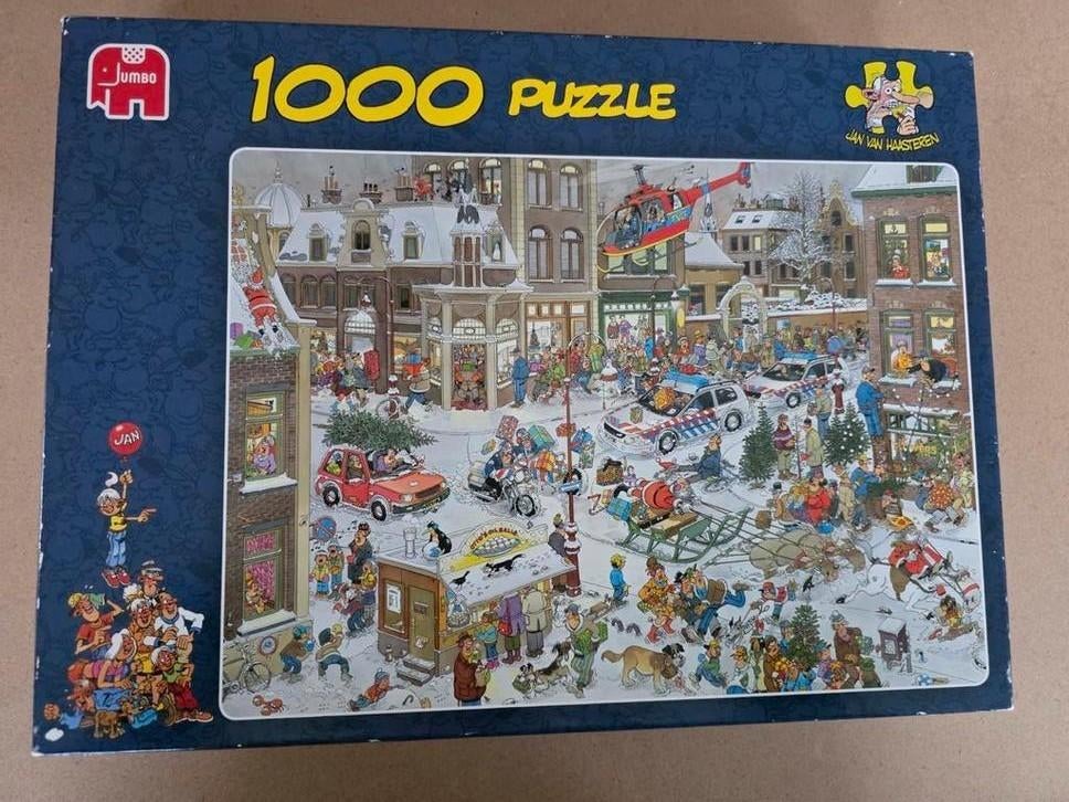 Jan van Haasteren 1000 stukjes puzzel - Kerstmis, Ophalen, 500 t/m 1500 stukjes, Gebruikt, Legpuzzel