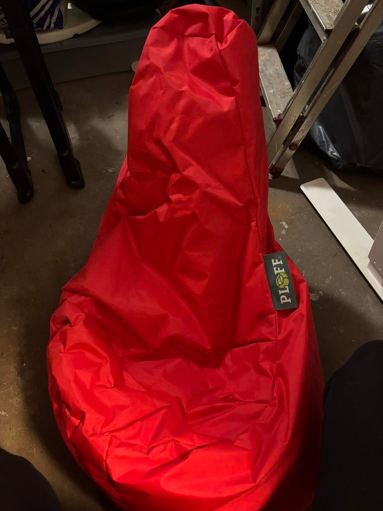 Rode zitzak, Huis en Inrichting, Zitzakken, Ophalen, Zo goed als nieuw, Rood