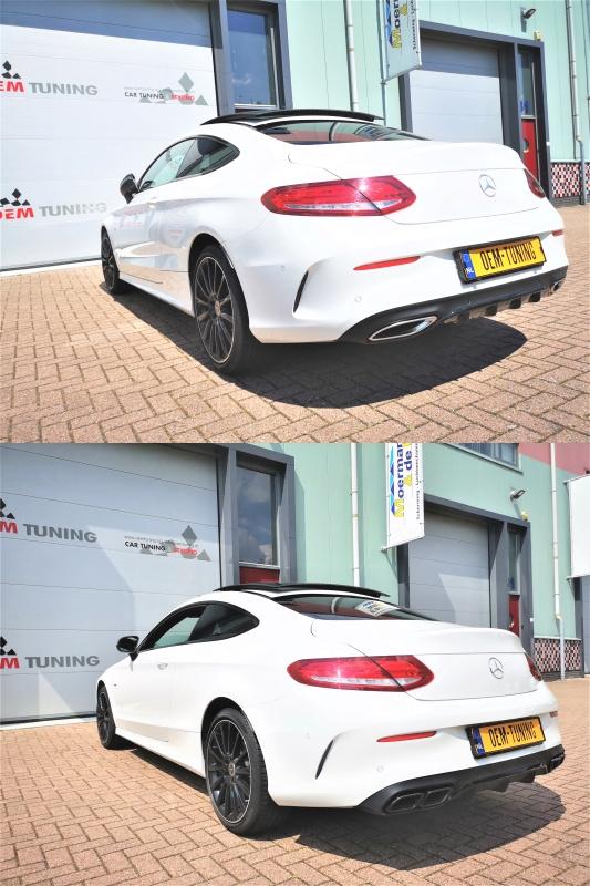 Diffuser in AMG Look voor Mercedes-Benz C-Klasse C205 COUPE, Ophalen of Verzenden