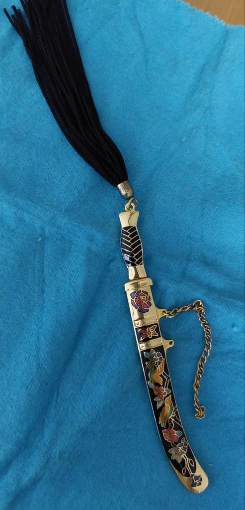 Vintage decoratieve miniatuur briefopener zwaard, Ophalen of Verzenden