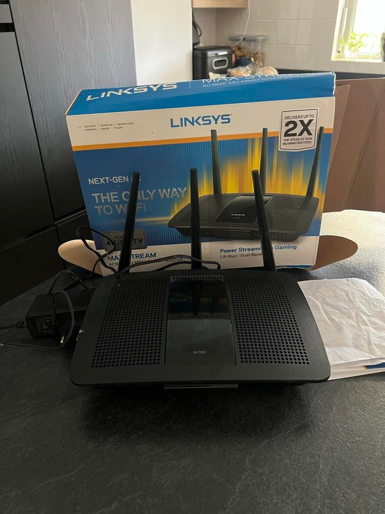 Linksys EA7500 AC1900 MU-MIMO Gigabit Router, Ophalen, Zo goed als nieuw, Router