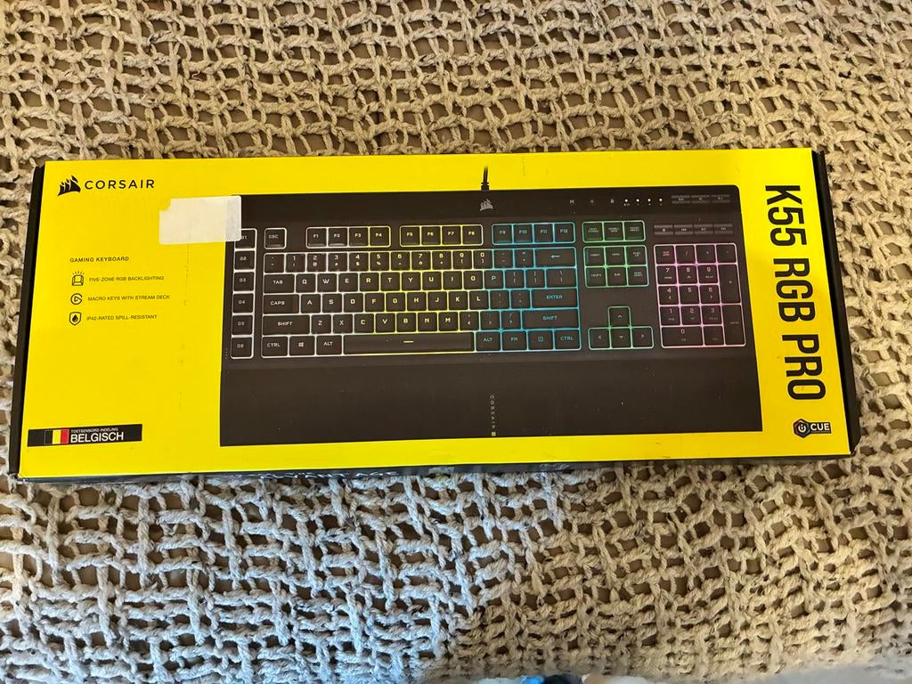 Corsair K55 RGB PRO Gaming Toetsenbord - Nieuw in doos, Nieuw, Corsair uk, Ophalen of Verzenden, Corsair
