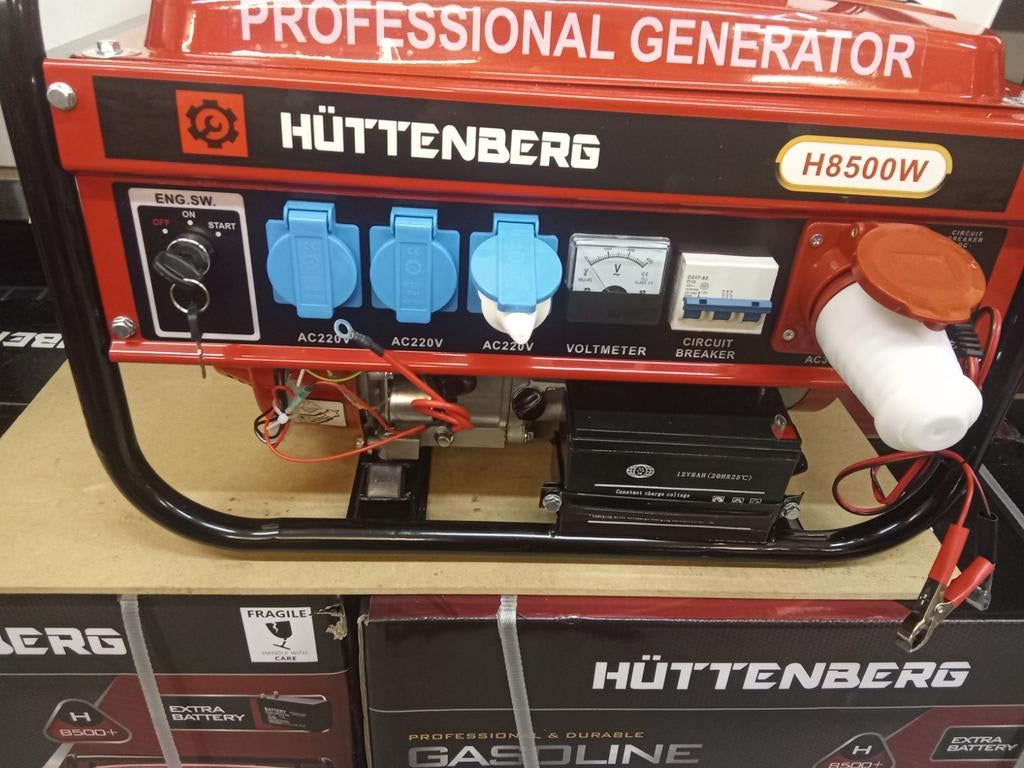 Nood Aggregaat elektrisch startend € 195.-gratis noodradio, Doe-het-zelf en Verbouw, Aggregaten, Ophalen, Benzine, Nieuw, Geluidgedempt