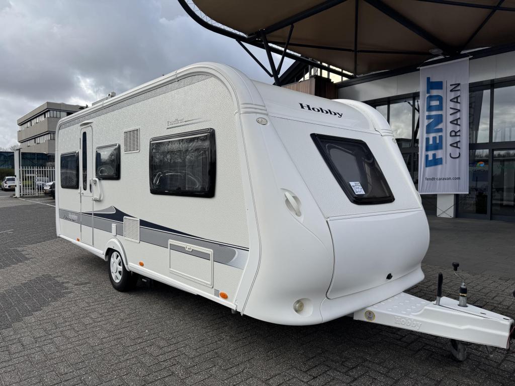 Hobby Excellent 495 UL 2013 MOVER + NIEUWE TENT!, Caravans en Kamperen, Caravans, Standaardzit, Hobby, Overige typen, Bedrijf