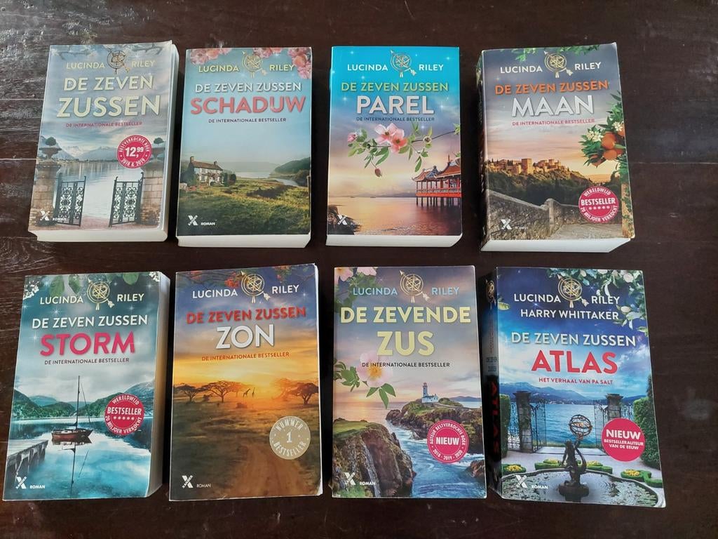 De Zeven Zussen complete serie - Lucinda Riley (8 boeken), Boeken, Ophalen of Verzenden, Zo goed als nieuw, Lucinda Riley, Nederland