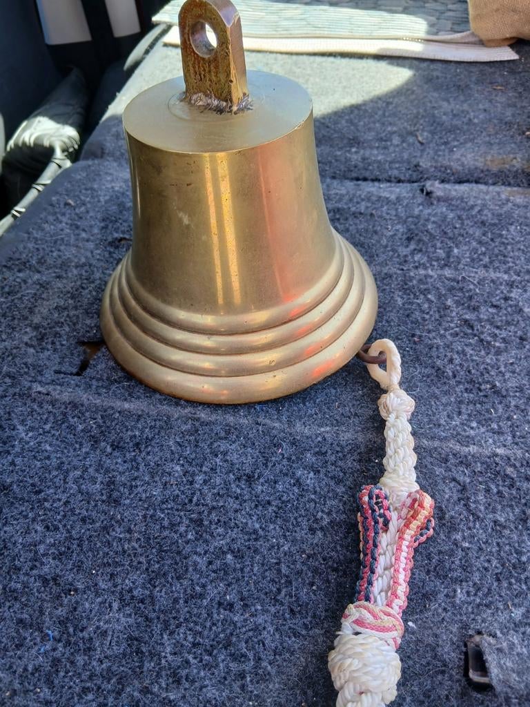 Messing Scheepsbel met allemanseind- Decoratie, Ophalen of Verzenden