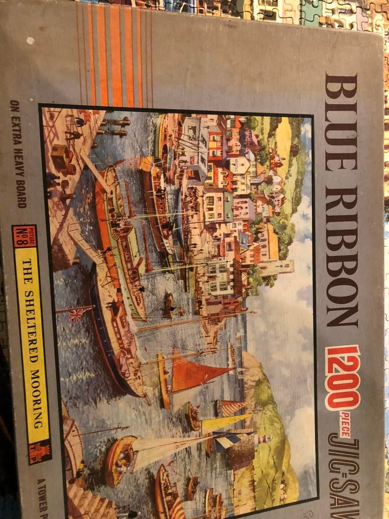 “ the sheltered mooring” puzzel met 1200 stukjes, Ophalen of Verzenden, 500 t/m 1500 stukjes, Zo goed als nieuw