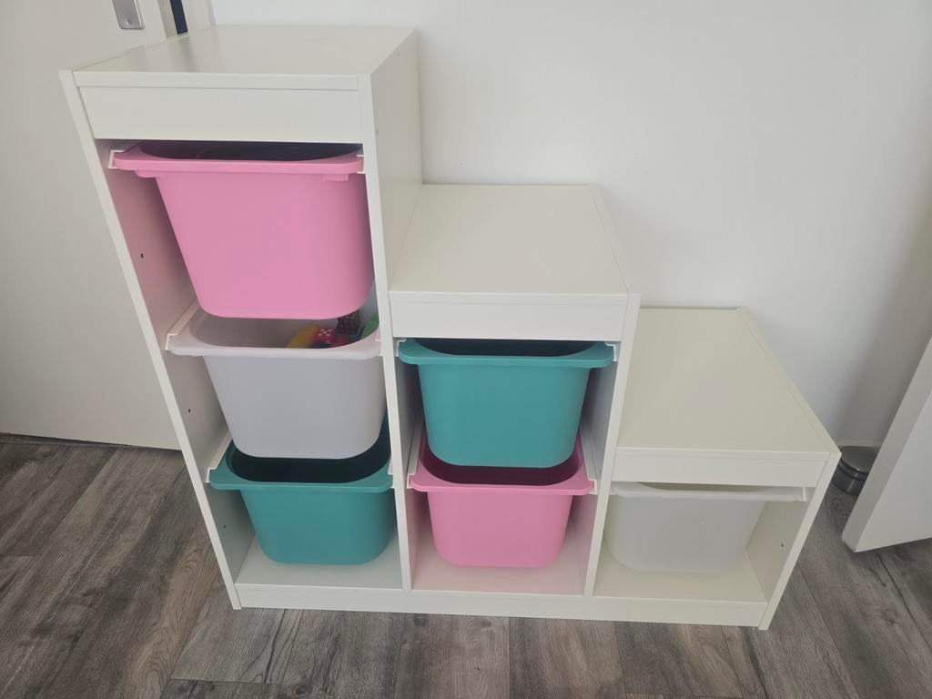 Trofast kast met bakken, Ophalen