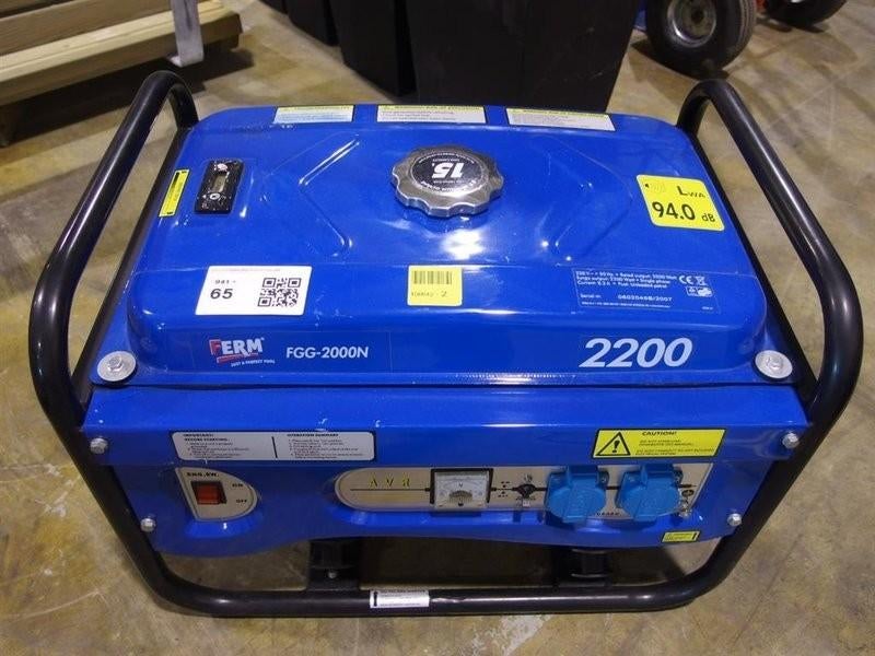 FERM FGG-2000N = 2 KvA, weinig gebruikt, Ophalen, Zo goed als nieuw, 500 watt of meer, Overige typen