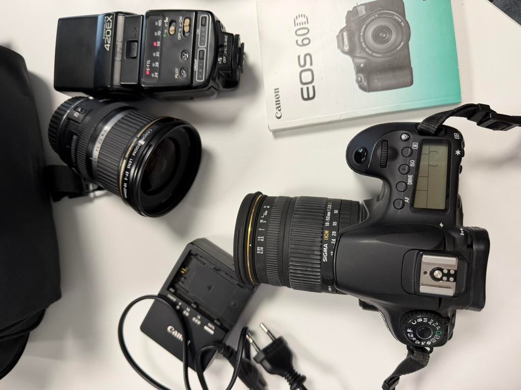 Canon Eos 60d met groothoek en sigmalens, Ophalen of Verzenden, Gebruikt, Canon, Geen optische zoom