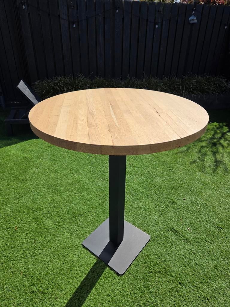 Te koop zware statafel inclusief 3 barkrukken, Huis en Inrichting, Tafels | Statafels, Ophalen of Verzenden