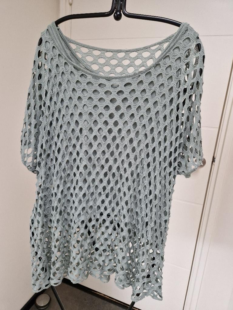 oversized trui met topje, maat L, Ophalen of Verzenden, Zo goed als nieuw, Maat 42/44 (L), Groen