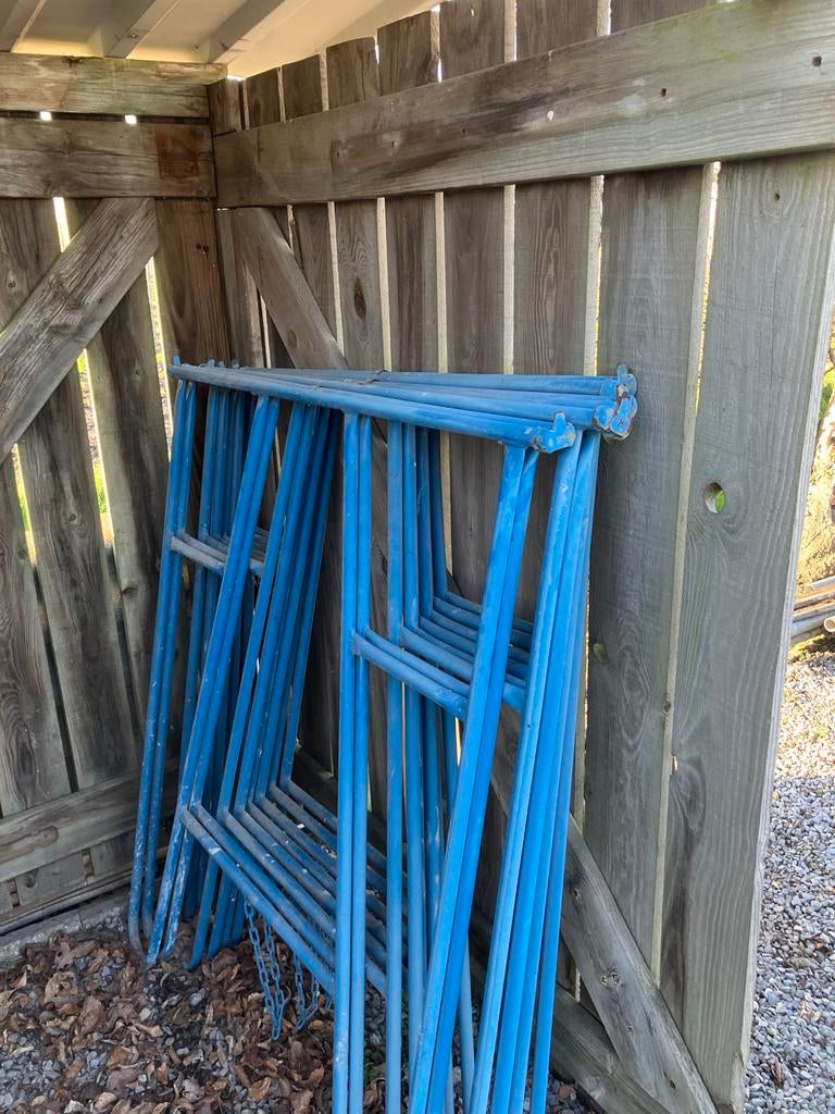 9 Klap schragen in goede staat (4x 125cm, 5x 135cm), Ophalen, Gebruikt, Overige typen, Minder dan 2 meter