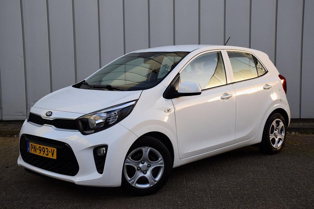 Kia Picanto 1.0 CVVT EconomyPlusLine*2e eigenaar*75Dkm*5drs*, Start-stop-systeem, Stof, Gebruikt, Euro 6