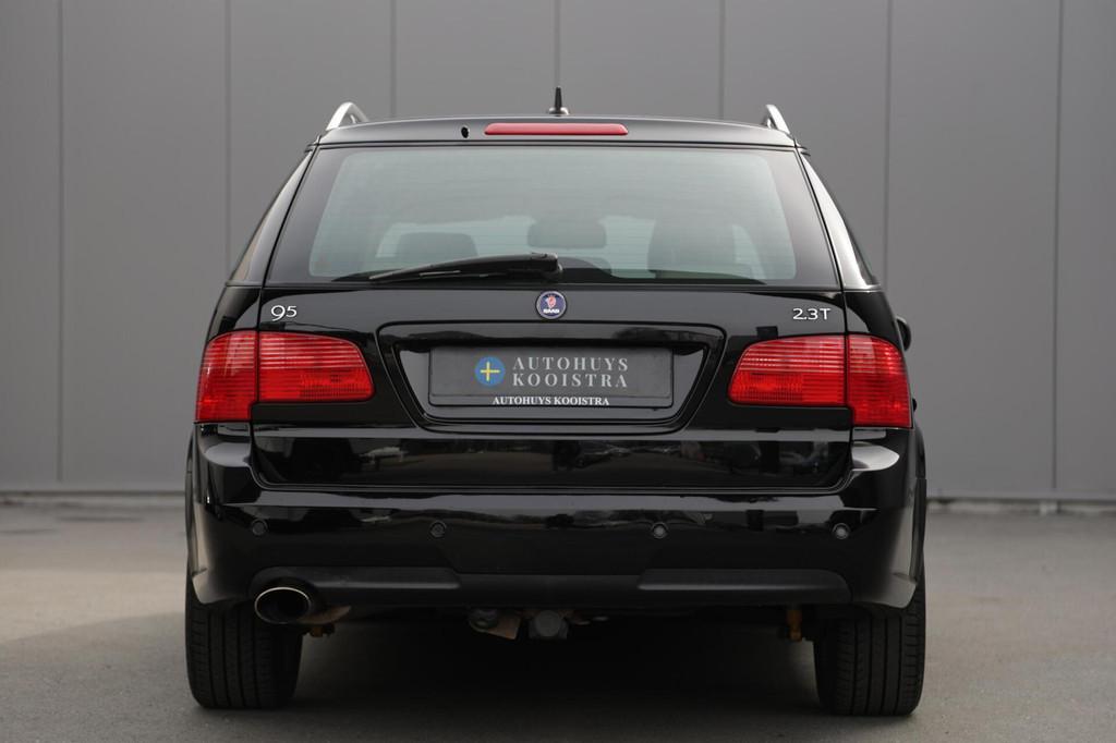 Saab 9-5 Estate 2.3 Turbo Griffin Aero Leer|Automaat|Schuif/, 4 cilinders, 2290 cc, Zwart, 93 €/maand