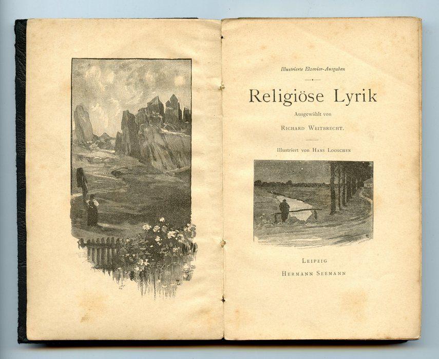 Religiöse Lyrik (1896), Ophalen of Verzenden, Richard Weitbrecht